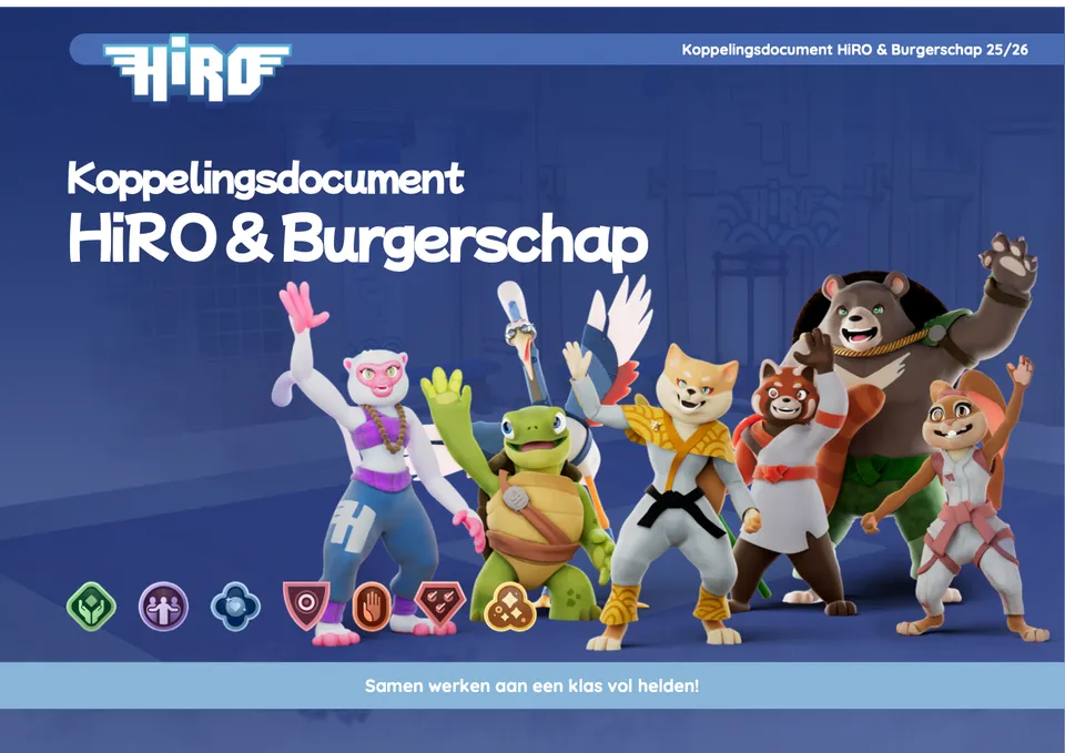 Voorkant van het document Koppelingsdocument HiRO en Burgerschap