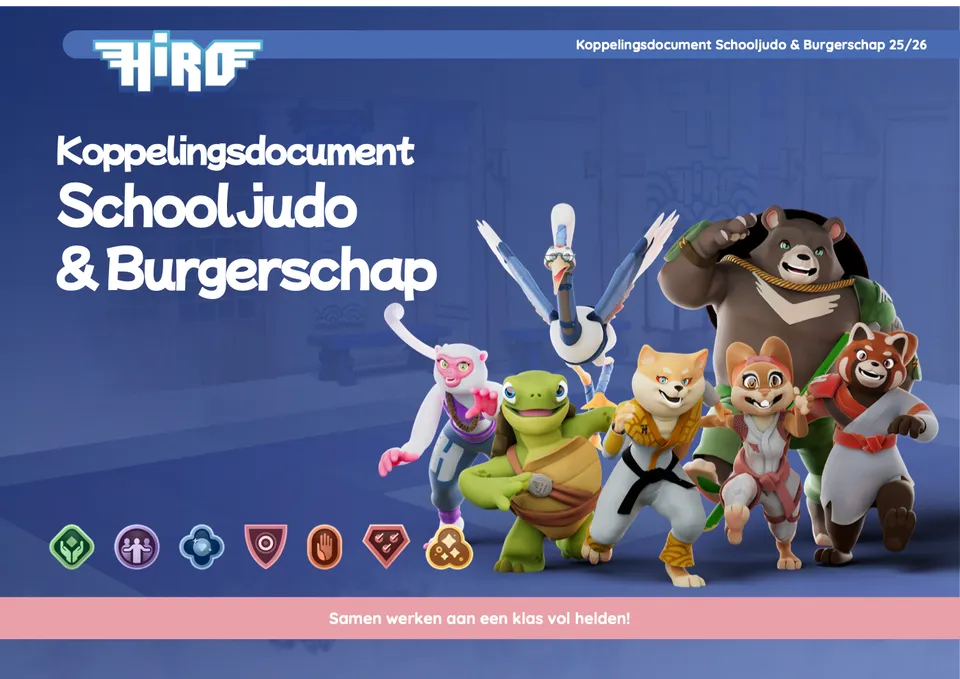 Voorkant van het document Koppelingsdocument Schooljudo en Burgerschap