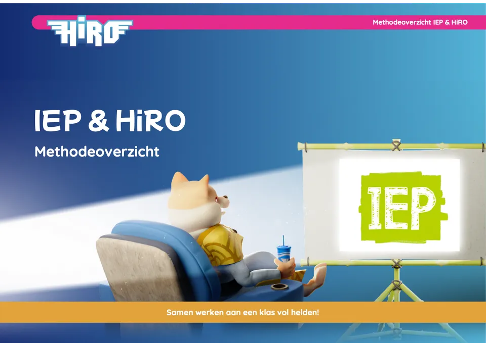 Voorkant van het document Methodeoverzicht IEP en HiRO