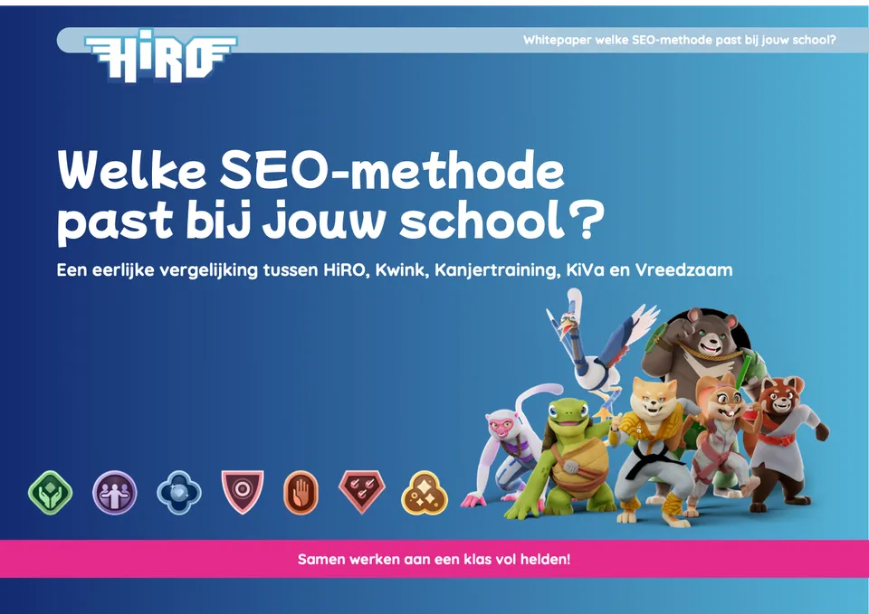 Voorkant van het document Welke sociaal emotionele methode moet ik kiezen?